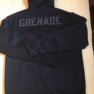 Grenade XL zip up hoodie. Semi-waterproof